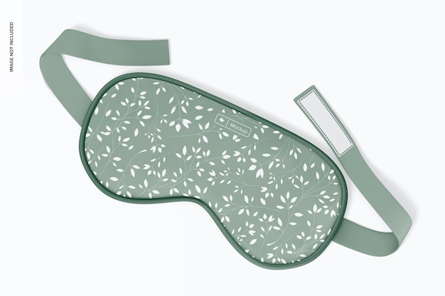 Sleep Mask Mockup, Top View