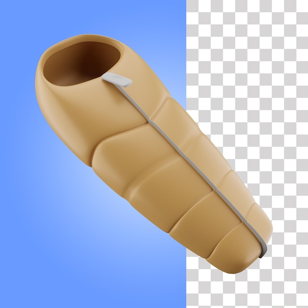 PSD sleeping bag 3d icon