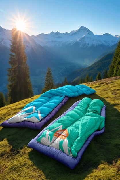 PSD sleeping bag mockup