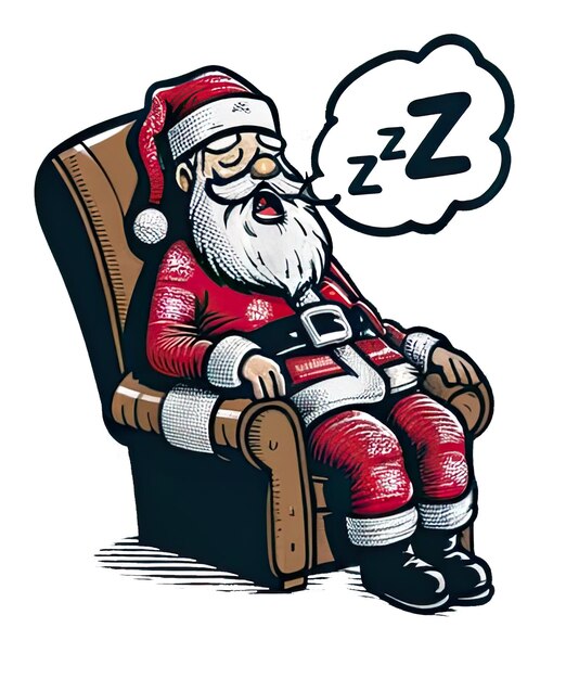 PSD sleeping santa