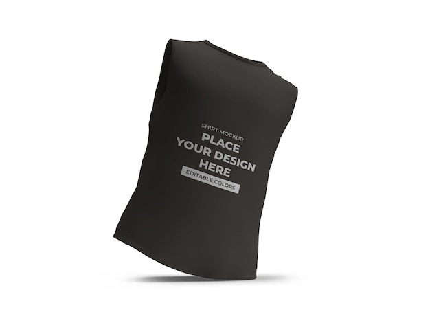 sleeveless shirt mockup template isolated psd