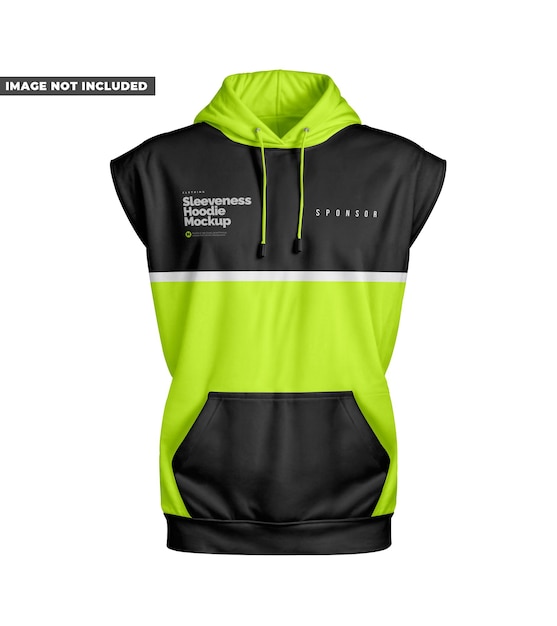 Sleeveness Hoodie mockup