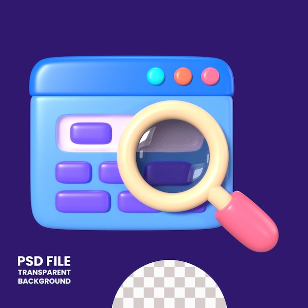 Sleutelwoord 3D-illustratiepictogram
