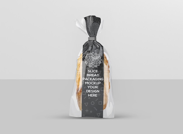 slice bread packaging mockup