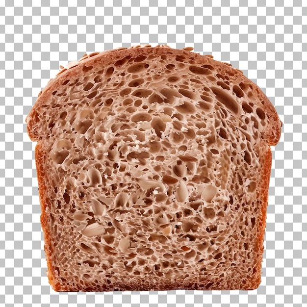 PSD una fetta di pane con un boccone preso da essa