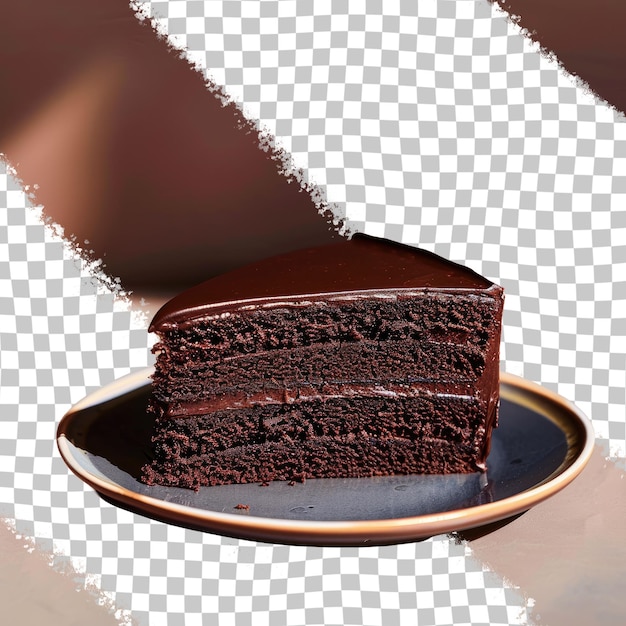 PSD a slice of cake is on a plate with a piece of cake on it