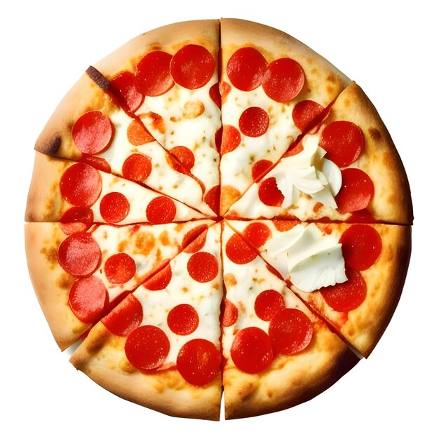 PSD fetta di pizza psd trasparente o di sfondo bianco generativo ai