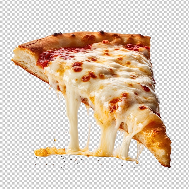 PSD una fetta di pizza dall'aspetto molto gustoso con formaggio fuso