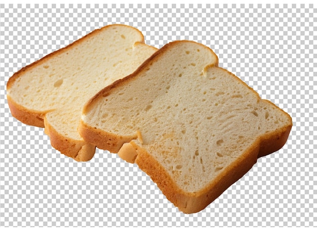 Sliced bread isolated on transparent background