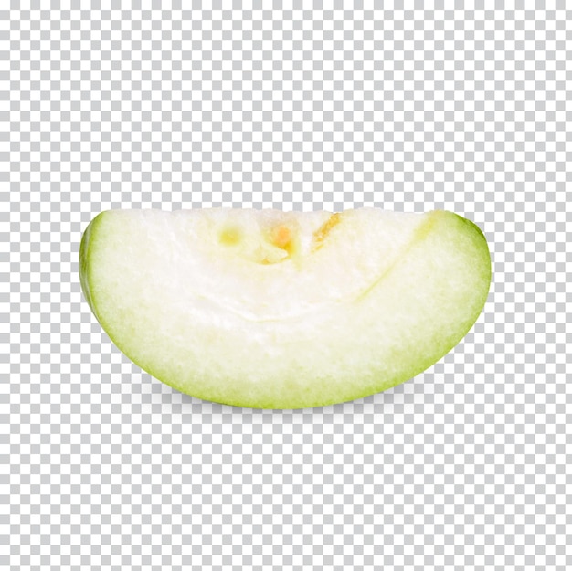 分離されたグアバ果実のスライス premium psd