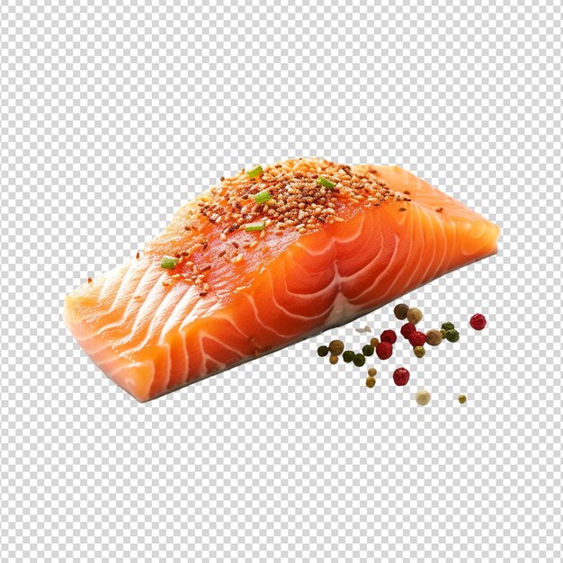 PSD sliced salmon