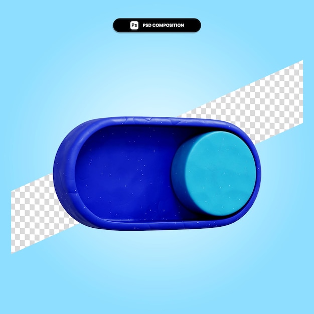 Slider 3d render illustration isolated