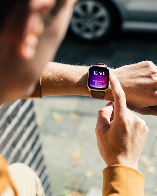 Slim horloge met schermmodel