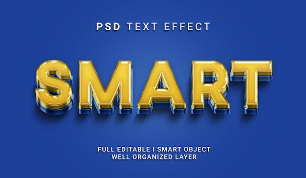 Slim psd-teksteffect in 3D-stijl