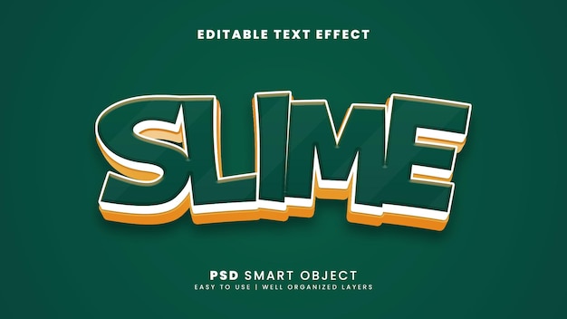 Slime editable text effect