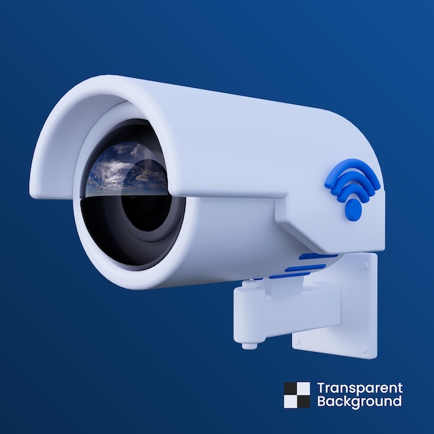 PSD slimme cctv 3d-pictogram