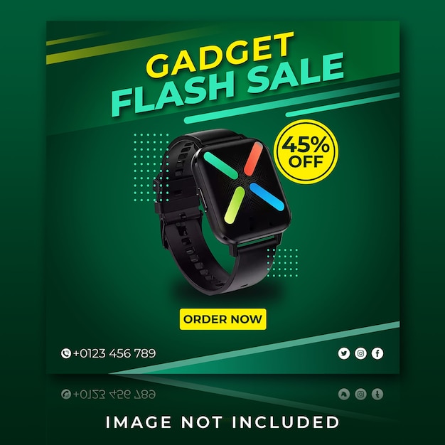 Slimme horloge gadget flash verkoop instagram post