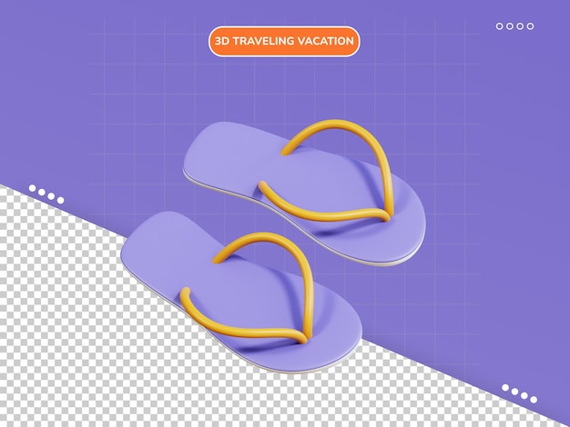 Slippers 3d icon