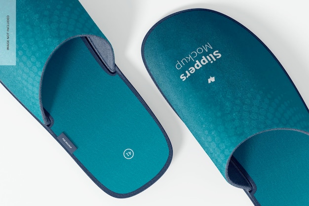 Slippers Mockup, Close Up