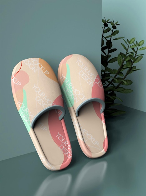 Slippers mockup design