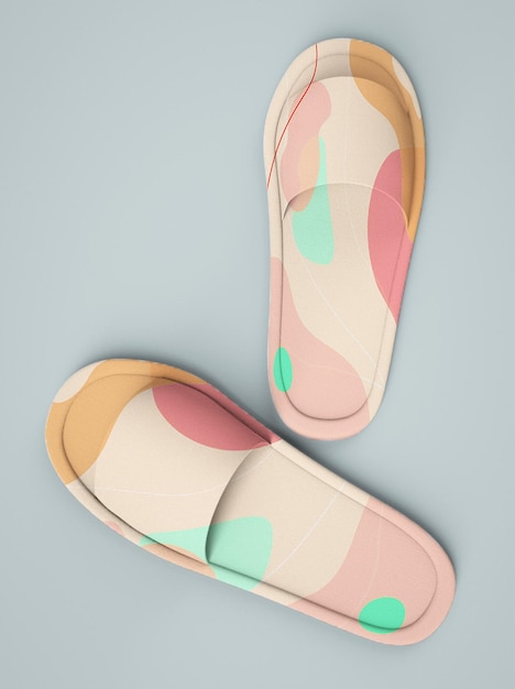 Slippers mockup design