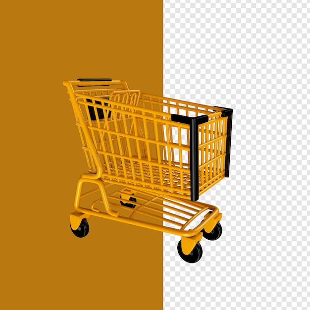 PSD slo 3d supermarket cart