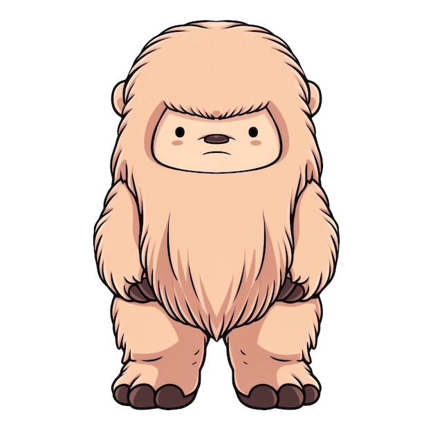 PSD słodki chibi bigfoot