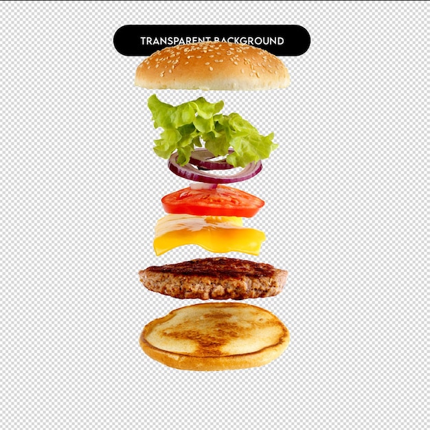 Słodkie ilustracje hamburgerów