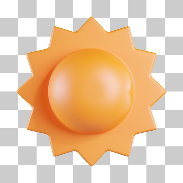 PSD słońce 3d ikona