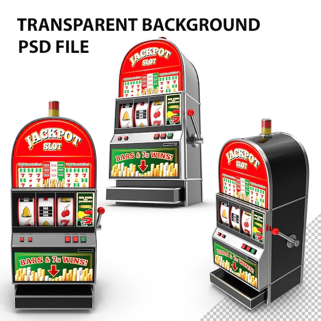 PSD slot machine png