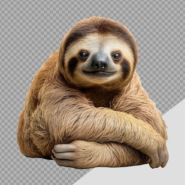 Sloth geïsoleerd op transparante achtergrond png