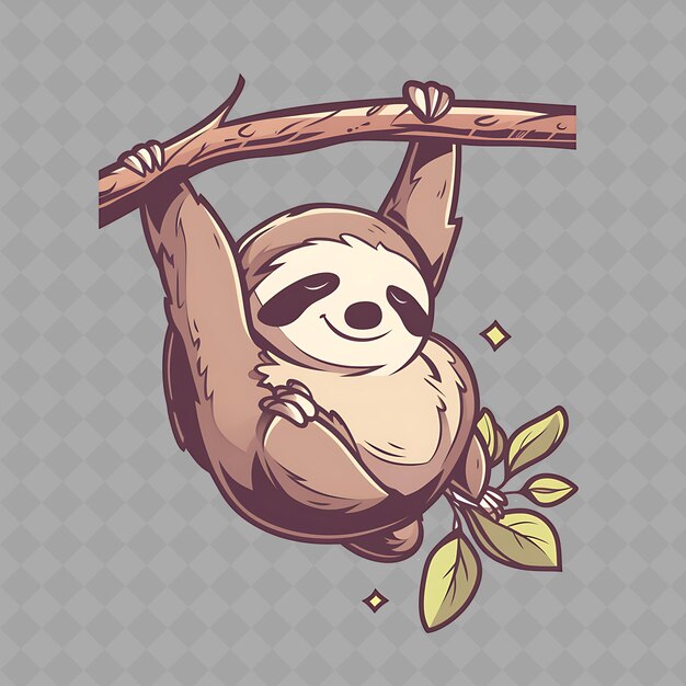 A sloth with a branch on it