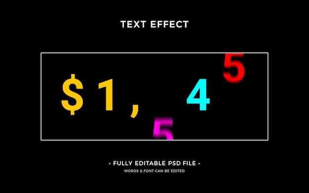 PSD slotmachine teksteffect