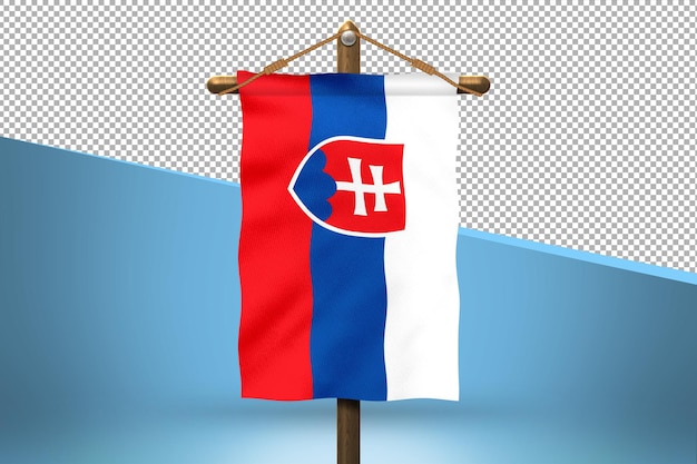 Slovakia hang flag design background