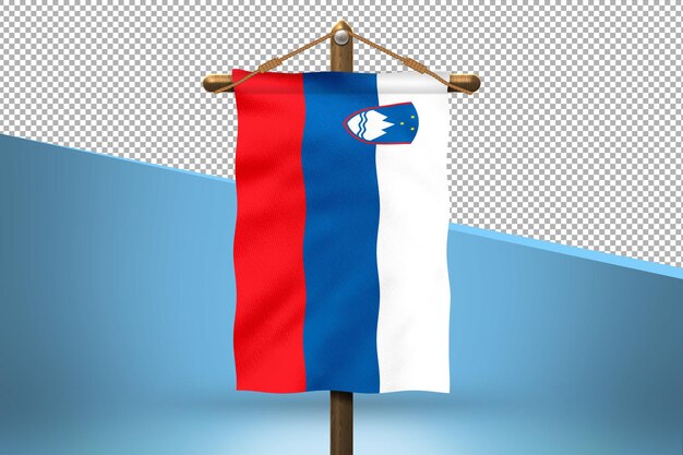 PSD słowenia powiesić projekt flagi w tle