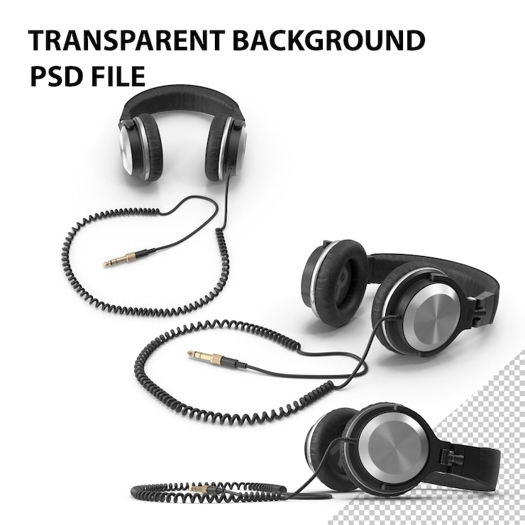 PSD słuchawki dj png