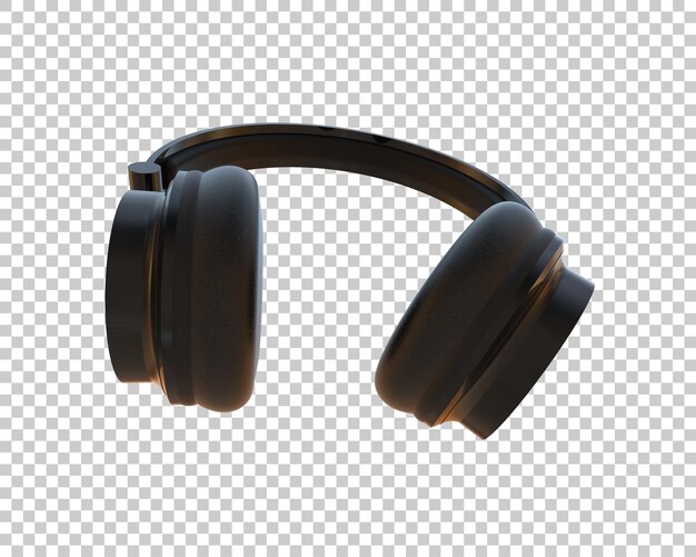 PSD słuchawki izolowane na tle ilustracja renderingu 3d
