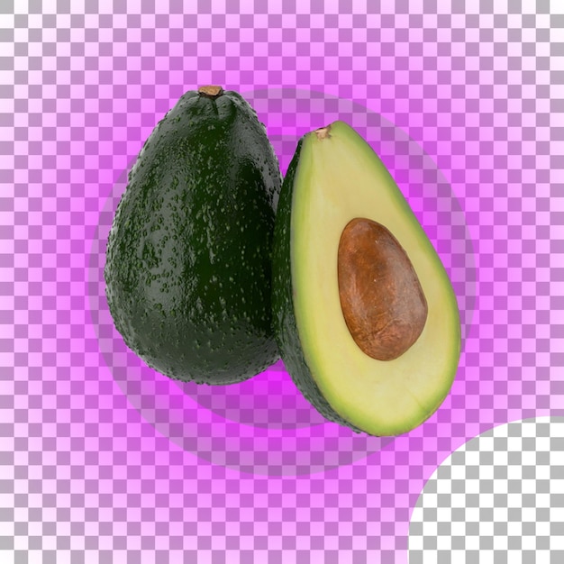 Sluit het zicht op avocado voor je elementenverzameling