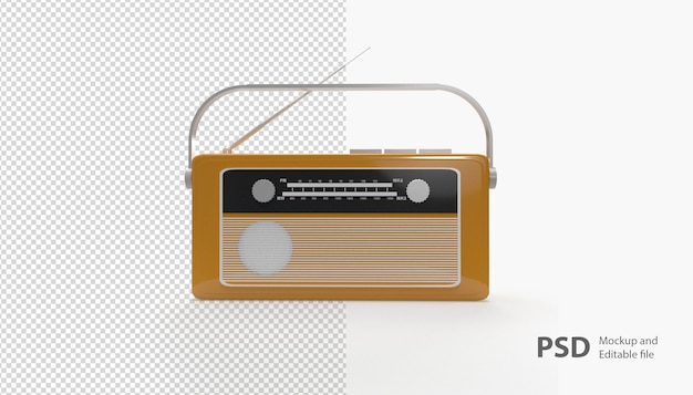 Sluit omhoog op geïsoleerde radio