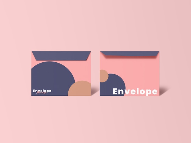 Sluit omhoog op minimalistisch envelopmodelontwerp