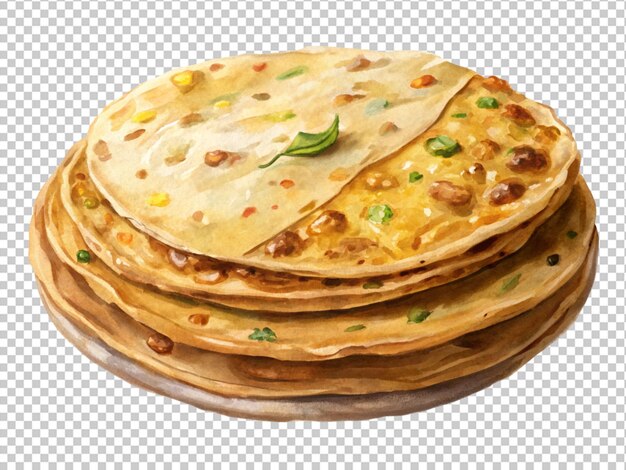 PSD smaczne aloo lub ziemniaki paratha