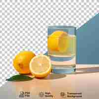 PSD smakelijke citroen smoothie geïsoleerd op transparante achtergrond png-bestand opnemen