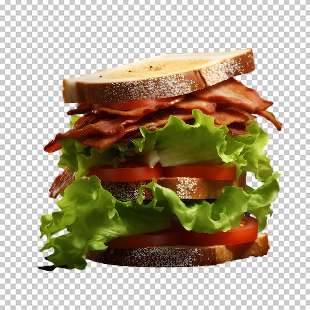 PSD smakelijke sandwich png geïsoleerd op transparante achtergrond
