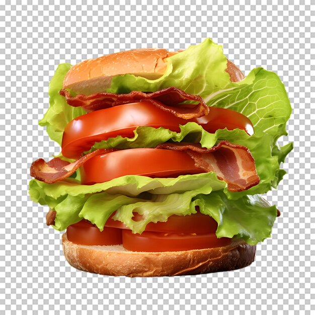 PSD smakelijke sandwich png geïsoleerd op transparante achtergrond