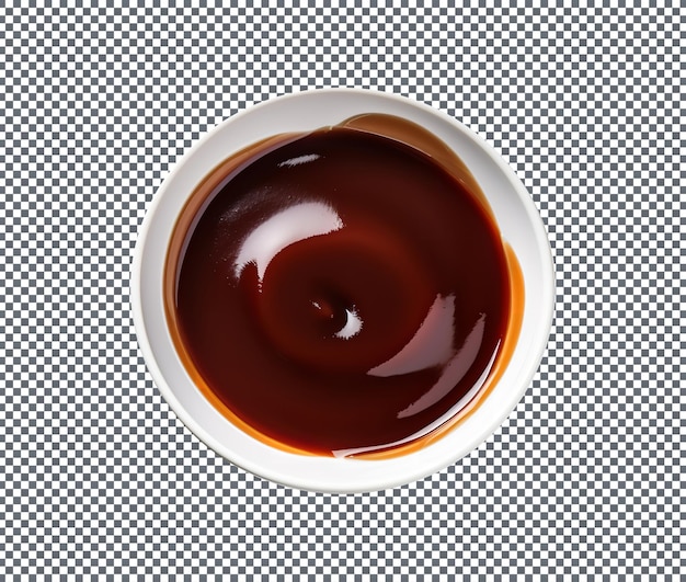 Smakfull hoisinsaus på flaske isolert på transparent bakgrunn