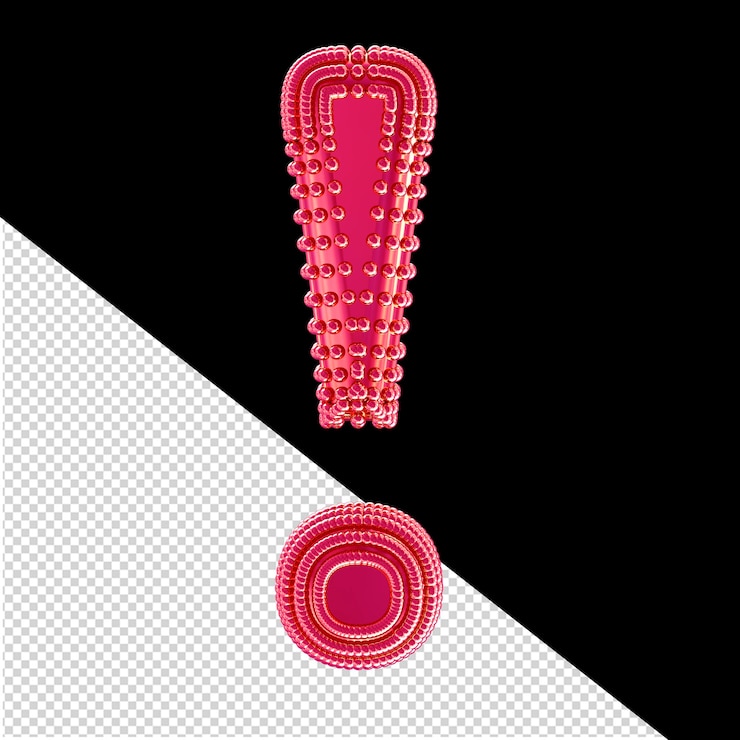 PSD small 3d spheres on the pink symbol