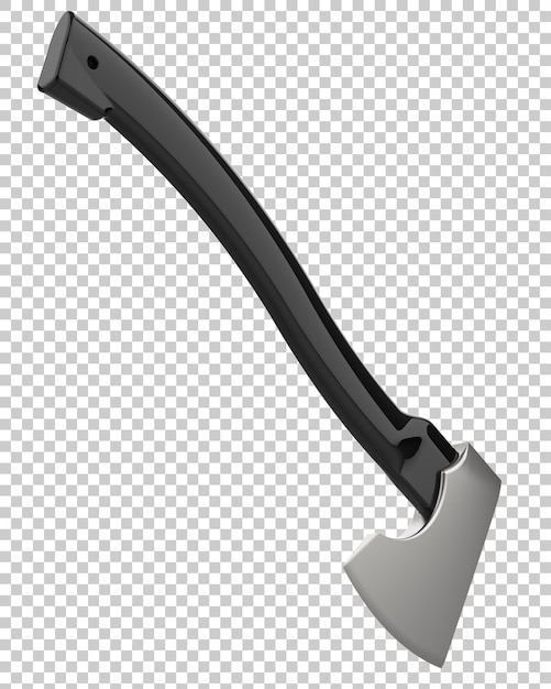 Small axe on transparent background 3d rendering illustration