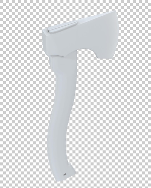 Small axe on transparent background 3d rendering illustration