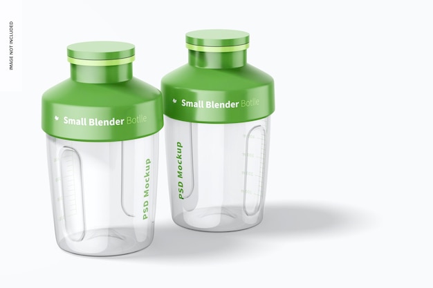 Small blender bottles mockup