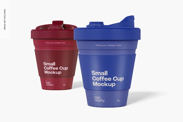 Small coffee cups mockup